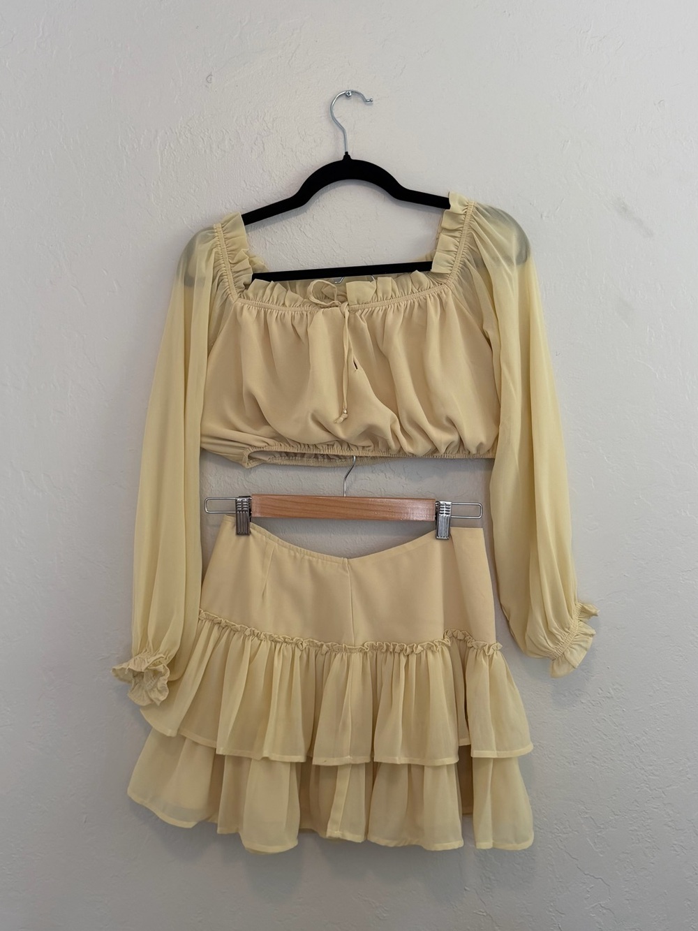 Panama Baby Yellow Chiffon Set